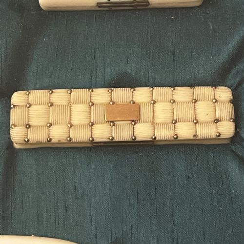 A COLLECTION OF 8 GEORGIAN IVORY GOLD TOOTHPICK HOLDERS - ADDITIONAL PHOTO 5