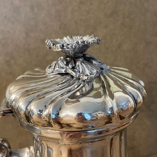 ITALIAN SILVER COFFEE POT C1880 - ADDITIONAL PHOTO 5