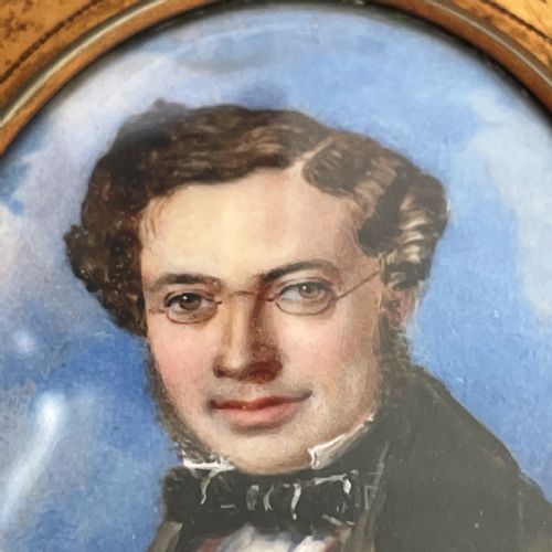 AN EARLY 19TH C PORTRAIT MINIATURE OF SAMUEL PHILLIPS 18141854 IN GILT METAL FRAME - ADDITIONAL PHOTO 3