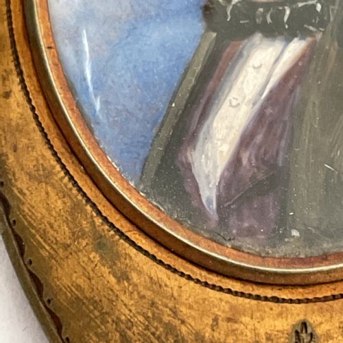 AN EARLY 19TH C PORTRAIT MINIATURE OF SAMUEL PHILLIPS 18141854 IN GILT METAL FRAME - ADDITIONAL PHOTO 8