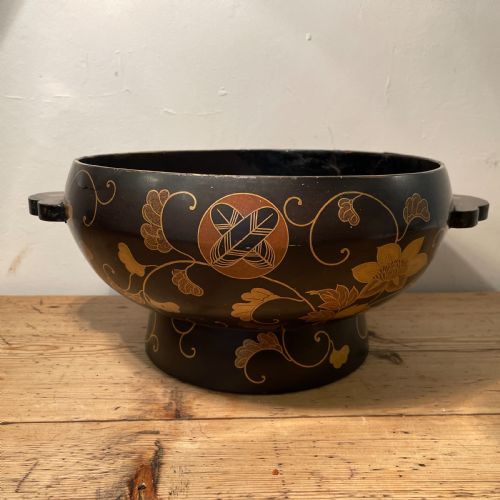 LARGE JAPANESE EDO PERIOD LACQUERWARE BOWL - ADDITIONAL PHOTO 2