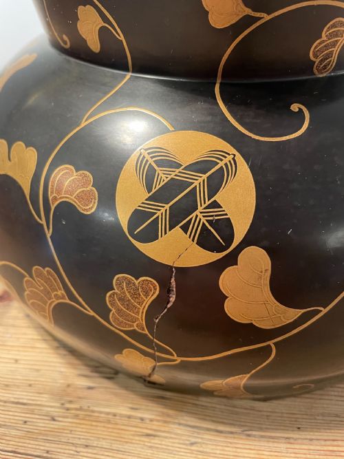 LARGE JAPANESE EDO PERIOD LACQUERWARE BOWL - ADDITIONAL PHOTO 5