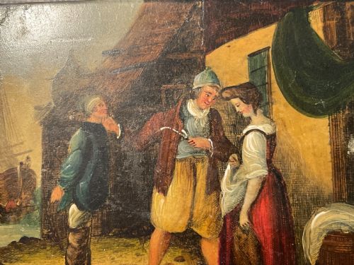 BEAUTIFUL EARLY 19TH CENTURY PAPIER MACHE SPECTACLES CASE C1840 STOBWASSER - ADDITIONAL PHOTO 4