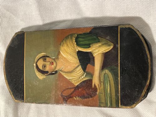 BEAUTIFUL EARLY 19TH CENTURY PAPIER MACHE SPECTACLES CASE C1840 STOBWASSER - ADDITIONAL PHOTO 11