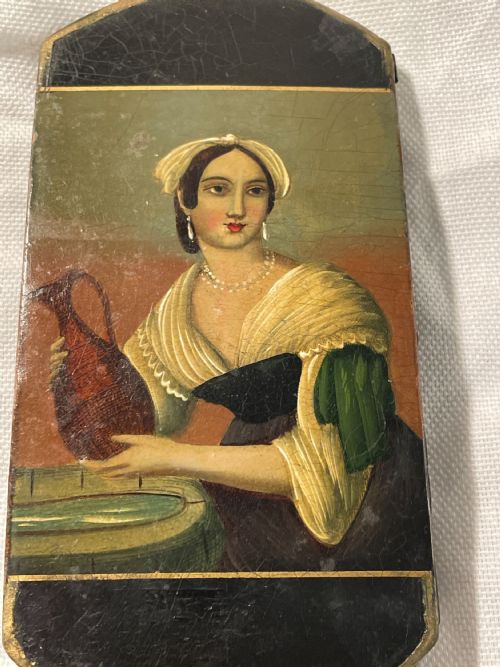 BEAUTIFUL EARLY 19TH CENTURY PAPIER MACHE SPECTACLES CASE C1840 STOBWASSER - ADDITIONAL PHOTO 8