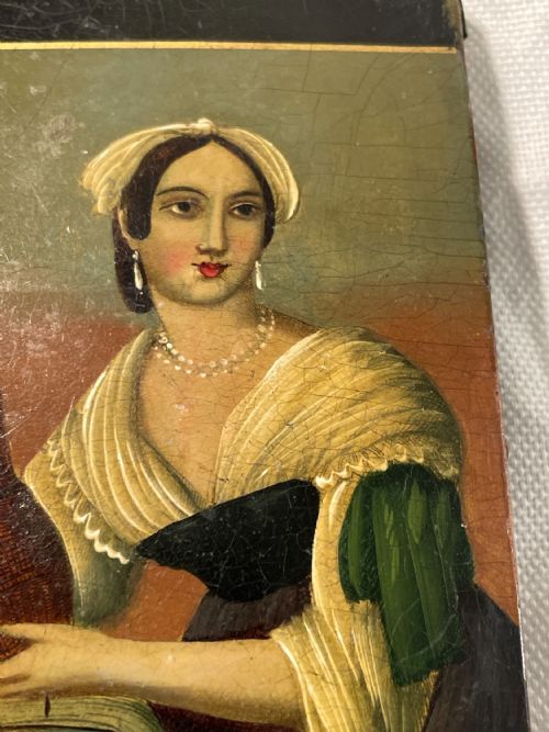 BEAUTIFUL EARLY 19TH CENTURY PAPIER MACHE SPECTACLES CASE C1840 STOBWASSER - ADDITIONAL PHOTO 7