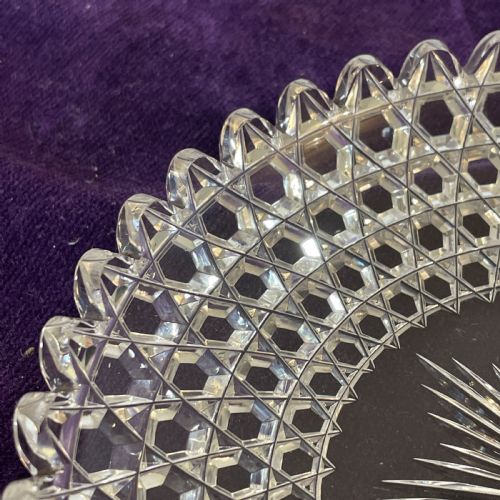 SET OF OF IRISH HOBNAIL CUT GLASS BOWLS AND MATCHING PLATES 16 - ADDITIONAL PHOTO 8