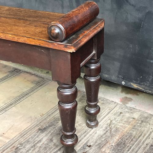 A MID 19TH CENTURY ENGLISH OAK WINDOW SEAT - ADDITIONAL PHOTO 5
