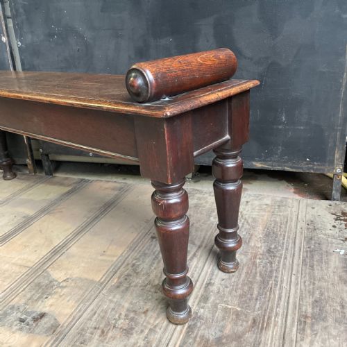A MID 19TH CENTURY ENGLISH OAK WINDOW SEAT - ADDITIONAL PHOTO 6