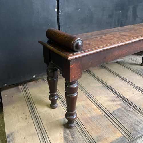 A MID 19TH CENTURY ENGLISH OAK WINDOW SEAT - ADDITIONAL PHOTO 7