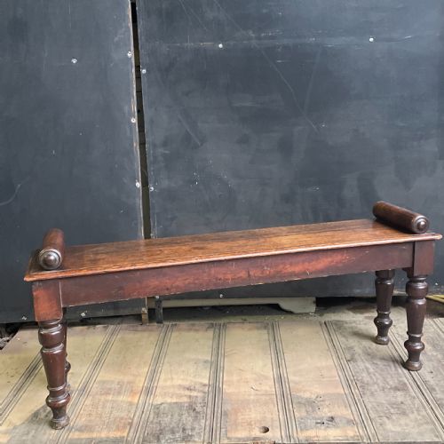 A MID 19TH CENTURY ENGLISH OAK WINDOW SEAT - ADDITIONAL PHOTO 9