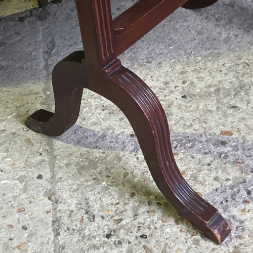 AN ANTIQUE MAHOGANY CHEVAL MIRROR C 1900 - ADDITIONAL PHOTO 5