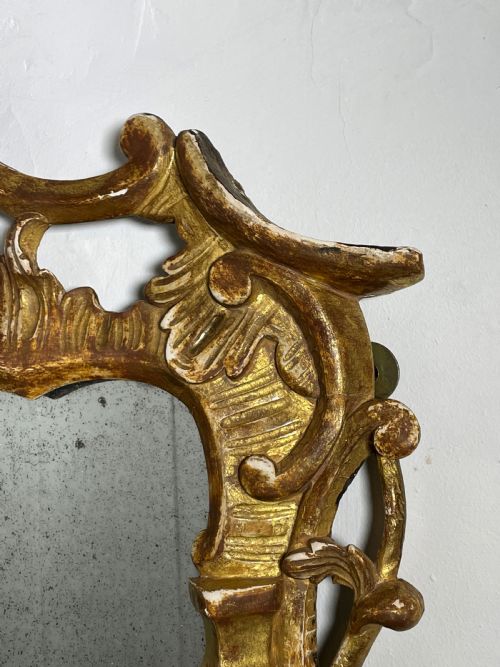 GEORGE III CARVED GILTWOOD CHIPPENDALE PERIOD MIRROR - ADDITIONAL PHOTO 4