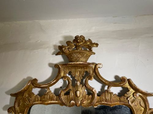 GEORGE III CARVED GILTWOOD CHIPPENDALE PERIOD MIRROR - ADDITIONAL PHOTO 7