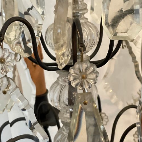 PAIR OF ANTIQUE FRENCH TABLE CHANDELIERS - ADDITIONAL PHOTO 12