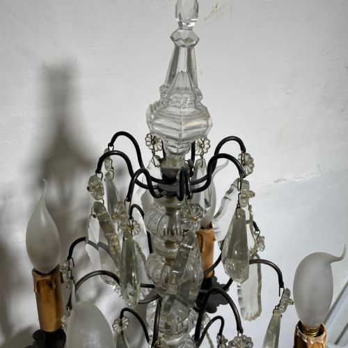 PAIR OF ANTIQUE FRENCH TABLE CHANDELIERS - ADDITIONAL PHOTO 13