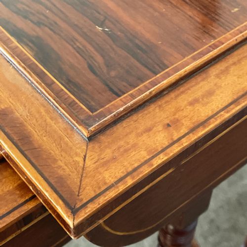 A FINE NEST OF ROSEWOOD QUARTETTO TABLES C1900 - ADDITIONAL PHOTO 8
