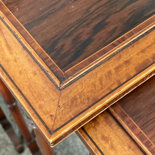 A FINE NEST OF ROSEWOOD QUARTETTO TABLES C1900 - ADDITIONAL PHOTO 7