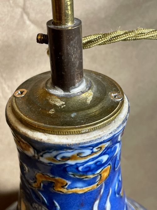 19TH C CHINESE BOTTLE VASE DECORATED WITH DRAGONS - ADDITIONAL PHOTO 10