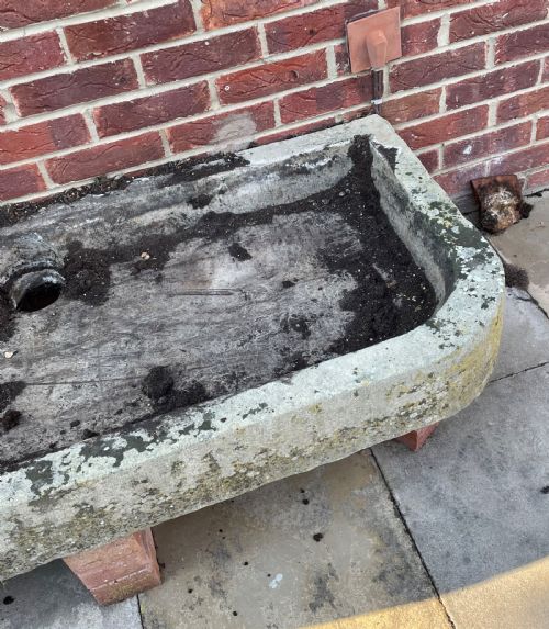 LARGE EARLY 19THC COTSWOLD STONE TROUGH - ADDITIONAL PHOTO 4