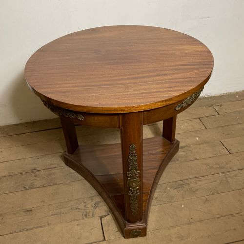 FRENCH EMPIRE STYLE MAHOGANY GUERIDON CENTRE TABLE CIRCA 1900 - ADDITIONAL PHOTO 1