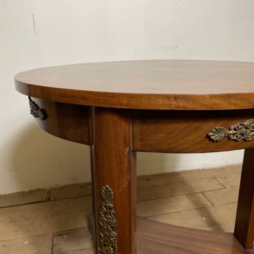FRENCH EMPIRE STYLE MAHOGANY GUERIDON CENTRE TABLE CIRCA 1900 - ADDITIONAL PHOTO 2