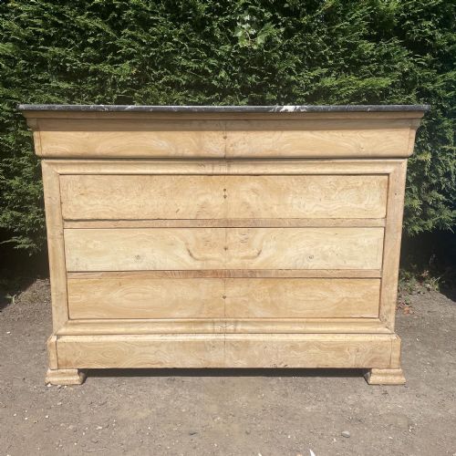 a louis phillipe bleached burr elm commode - CATEGORY: ANTIQUE CHEST OF DRAWERS - DATED 19TH CENTURY