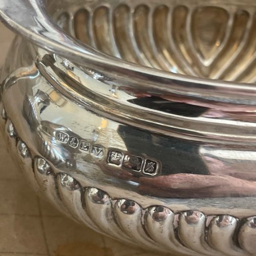 EDWARDIAN STERLING SILVER 4 PIECE TEA SET SHEFFIELD 1910 - ADDITIONAL PHOTO 7
