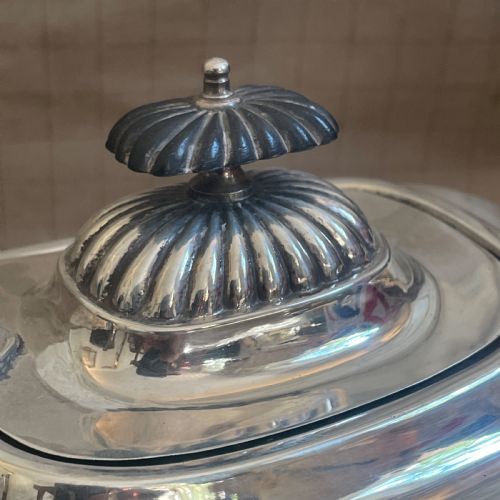EDWARDIAN STERLING SILVER 4 PIECE TEA SET SHEFFIELD 1910 - ADDITIONAL PHOTO 10
