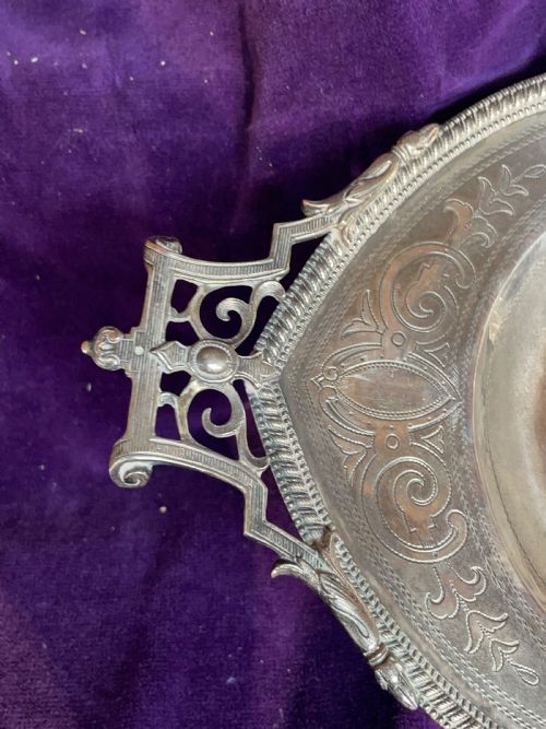 ANTIQUE AUSTRIAN SILVER DISH C1900 - ADDITIONAL PHOTO 5
