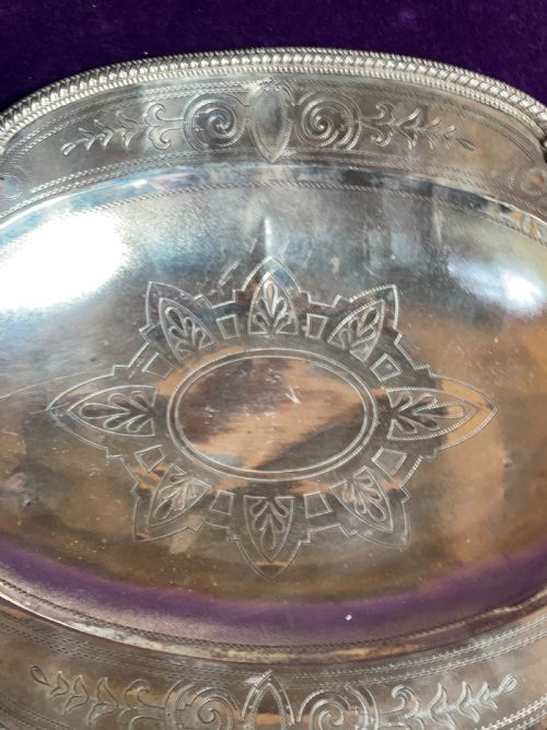 ANTIQUE AUSTRIAN SILVER DISH C1900 - ADDITIONAL PHOTO 8