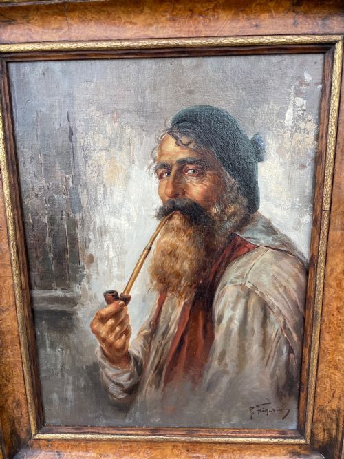 PAIR OF ANTIQUE OIL PAINTINGS BY RAFFAELLE FRIGERIO 18751948 - ADDITIONAL PHOTO 2