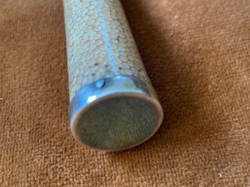 ASPREY ART DECO STERLING SILVER SHAGREEN MAGNIFYING GLASS - ADDITIONAL PHOTO 5