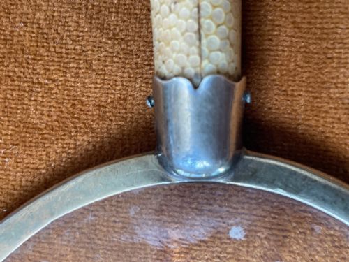 ASPREY ART DECO STERLING SILVER SHAGREEN MAGNIFYING GLASS - ADDITIONAL PHOTO 6