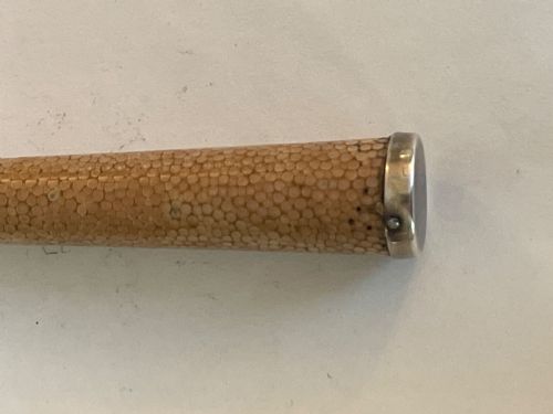 ASPREY ART DECO STERLING SILVER SHAGREEN MAGNIFYING GLASS - ADDITIONAL PHOTO 10