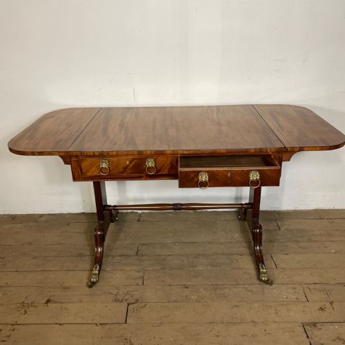 SUPERB REGENCY FLAME MAHOGANY SOFA TABLE C1810 - ADDITIONAL PHOTO 2