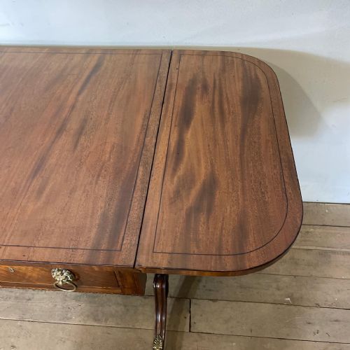 SUPERB REGENCY FLAME MAHOGANY SOFA TABLE C1810 - ADDITIONAL PHOTO 7