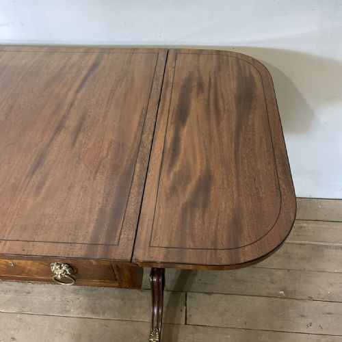 SUPERB REGENCY FLAME MAHOGANY SOFA TABLE C1810 - ADDITIONAL PHOTO 12