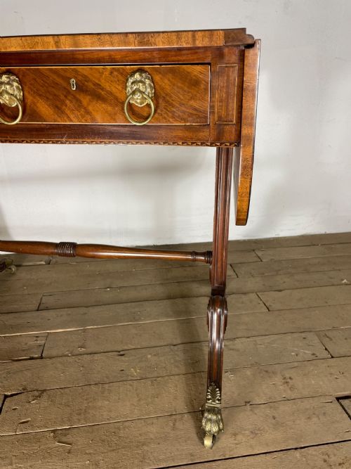 SUPERB REGENCY FLAME MAHOGANY SOFA TABLE C1810 - ADDITIONAL PHOTO 3