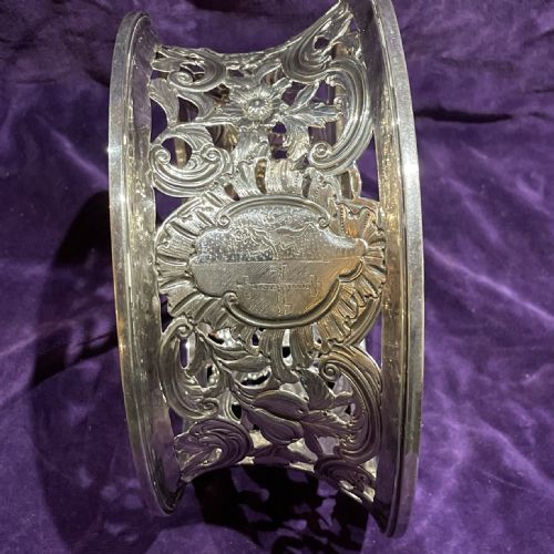 A WONDERFUL GEORGE III IRISH SILVER DISH RING DUBLIN - ADDITIONAL PHOTO 3