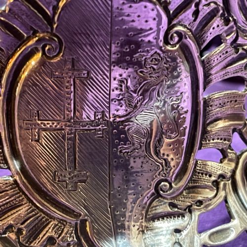 A WONDERFUL GEORGE III IRISH SILVER DISH RING DUBLIN - ADDITIONAL PHOTO 7