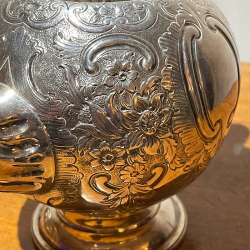 GEORGE III SILVER TEA POT LONDON 1797 WILLIAM THEOBOLDS - ADDITIONAL PHOTO 9