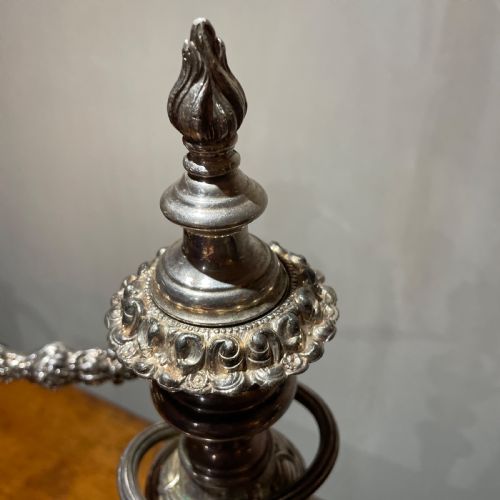 A FINE LARGE REGENCY THREE LIGHT OLD SHEFFIELD PLATE CANDELABRA - ADDITIONAL PHOTO 5