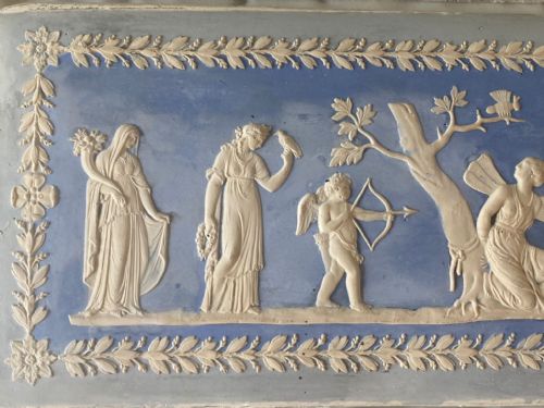 PAIR OF NEOCLASSICAL FRIEZE PLAQUES IN THE WEDGWOOD STYLE 19THC - ADDITIONAL PHOTO 3