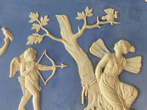 PAIR OF NEOCLASSICAL FRIEZE PLAQUES IN THE WEDGWOOD STYLE 19THC - ADDITIONAL PHOTO 5
