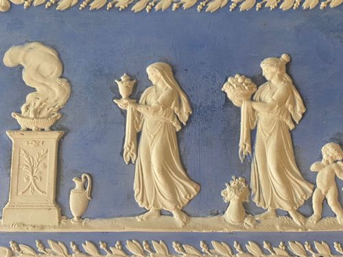 PAIR OF NEOCLASSICAL FRIEZE PLAQUES IN THE WEDGWOOD STYLE 19THC - ADDITIONAL PHOTO 7