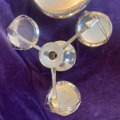 ANTIQUE STERLING SILVER CENTREPIECE WALKER HALL SHEFFIELD1923 - ADDITIONAL PHOTO 4