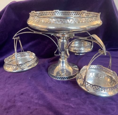 ANTIQUE STERLING SILVER CENTREPIECE WALKER HALL SHEFFIELD1923 - ADDITIONAL PHOTO 9