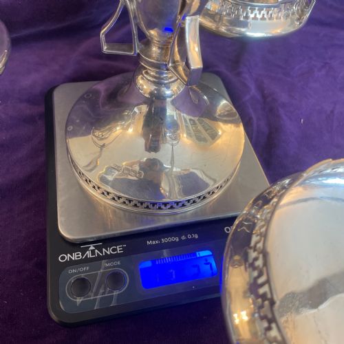 ANTIQUE STERLING SILVER CENTREPIECE WALKER HALL SHEFFIELD1923 - ADDITIONAL PHOTO 16