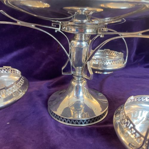 ANTIQUE STERLING SILVER CENTREPIECE WALKER HALL SHEFFIELD1923 - ADDITIONAL PHOTO 17
